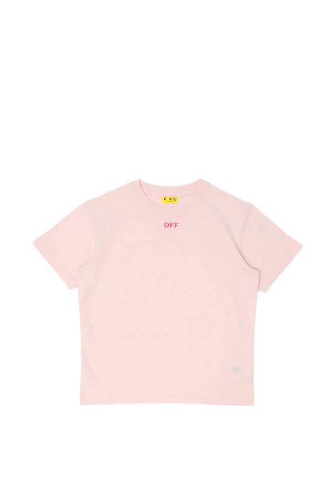 T-shirt con stampa OFF WHITE KIDS | OGAA001S26JER006683